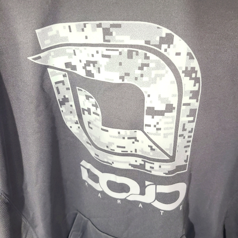 Badger Sport Men's Size Large L Gray Long Sleeve Hoodie Long Sleeve Sweatshirt - Picture 4 of 5